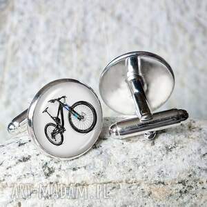 spinki do koszuli z rowerem cyklomaniaka, rowerzysty, sportowca