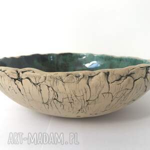 artystyczna miska ceramiczna owoce orzechy