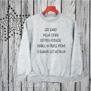 ręcznie wykonane bluzy bluza z nadrukiem dla dziewczyny, kobiety, żony, dla niej