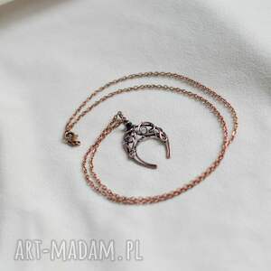 naszyjniki lunula - miedziany wisiorek na łańcuszku prezent dla kobiety