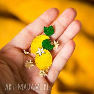 małe klipsy cytryny cytrynami biżuteria wakacyjna