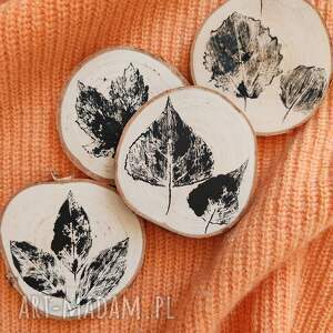 Komplet 4 podkładek Drzewa, rustykalna podkładka