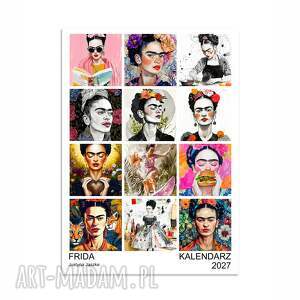 Kalendarz 2027 Frida 15x21 cm - kolorowe grafiki