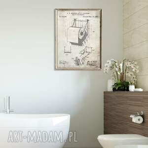 plakat vintage do łazienki 40x50 cm 8 - 2 0046, plakaty na ścianę wc