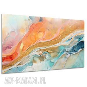 Obraz płótnie ABSTRAKCJA 57 marmur kolorowy 120x80, płótno