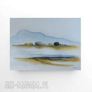 formatu A4, pejzaż, akwarela