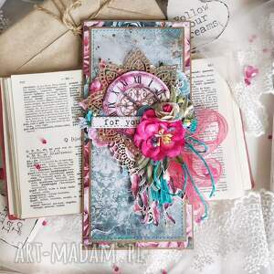 kartka urodzinowa w stylu boho, prezent na urodziny życzeniami