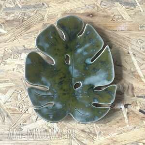 handmade ceramika mydelniczka "zielony smok"