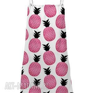 sukienka bez rękawów dla dzieci pink pineapple summer, lato, kids