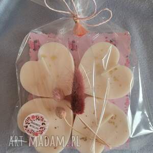 Prezent Uroczy zestaw upominkowy świec sojowych handmade - Walentynki