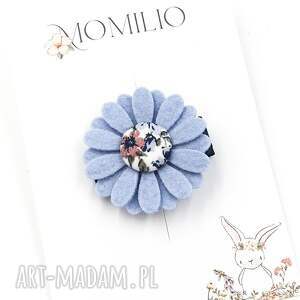 handmade dla dziecka spineczka do włosów kwiatek ella blue