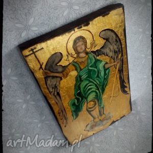 dekoracje anioł ikona, obraz pamiątka, chłopiec, komunia