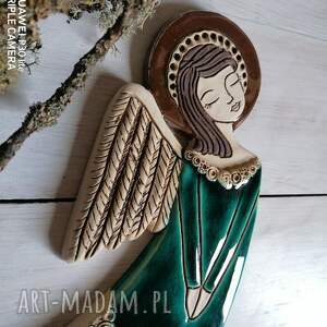 hand made ceramika anioł ceramiczny - skarda krilati