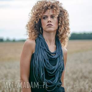 naszyjnik dzianinowy szal, szalik, apaszka