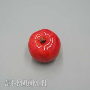 jabłko dekoracyjne czerwoneii, prezent, owoce wnętrze, ceramika
