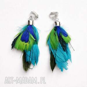 ręcznie robione klipsy - pióra lekkość, styl i oryginalność szukasz