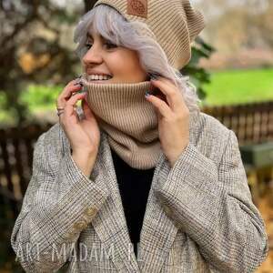 buff „Beż”, bawełniany, zimowy ciepły komin