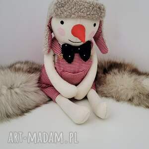 Bałwanek 43cm maskotka przytulanka z personalizacją wykonana ręcznie (boże narodzenie, pokój dziecka)