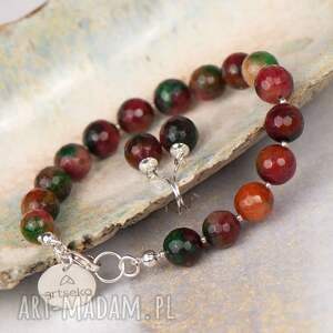 Srebrny komplet z jadeitem a1000 20