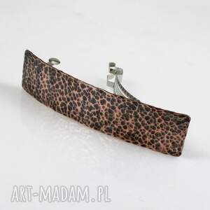 Miedziana klamra do włosów handmade - prezent dla niej