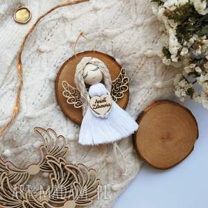 Makramowy Anioł Zdrowia | Pakowanie na prezent gratis