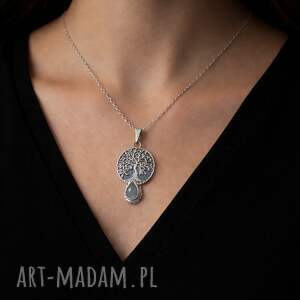 Drzewo życia, srebrny naszyjnik, zawieszka