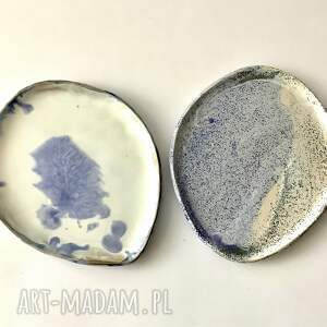 ręczne wykonanie ceramika średnie talerze ręcznie robione dla dwojga