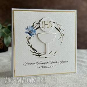 anna art and crafts eleganckie zaproszenia komunijne, wzór 5a, pierwsza komunia