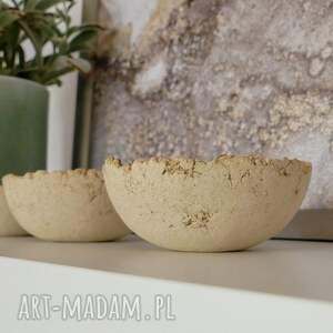 ręcznie robione ceramika zestaw 3 miseczek ceramicznych