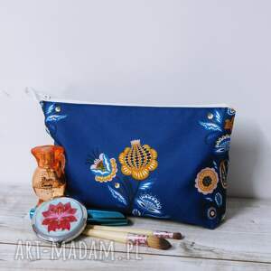 kosmetyczka damska kwiaty babci, prezent na dzień babci idealny