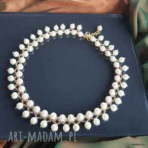 naszyjnik fast pearl 2950 perelek, perłowe korale unikat