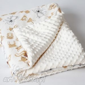 kocyk misiaki ekri - Pokoik dziecka