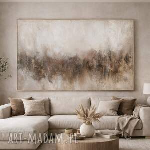 Obraz strukturalny ręcznie malowany abstrakcja do salonu XXL