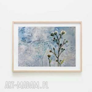 Trawki z pajęczyną - akwarela A4, sygnowana (Rembrandt) - art-Madam.pl