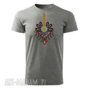 handmade koszulki tatra art - podhalańska klasyka parzenica t-shirt męski