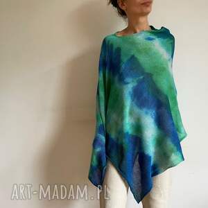 Narzutka bawełniana blue, unikat, prezent dla niej