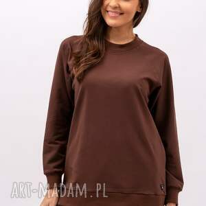 bluza damska raglan basic - adalet brąz