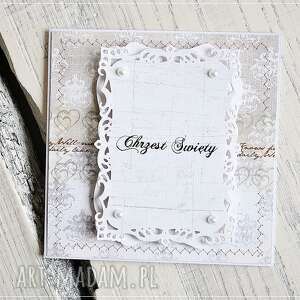 handmade scrapbooking kartki chrzest święty