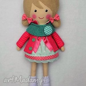 malowana lala iga z wełnianym szalikiem - dollsgallery dla dziecka lalki