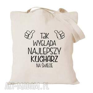 handmade torba z nadrukiem dla kucharza kucharki, prezent najlepsza kucharka, gotowanie