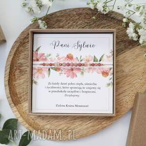 Prezent Zestaw prezentowy dla Nauczycielki - bransoletka Malwa