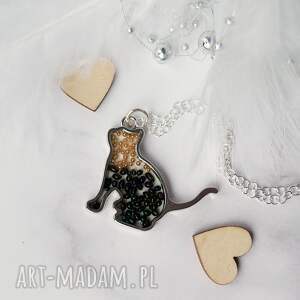 silvella srebrny naszyjnik z kotkiem, kot, kotek, biżuteria kotem, prezent