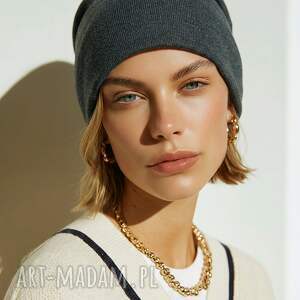 Czapka damska męska wiosenna na podszewce rozmiar uniwersalny