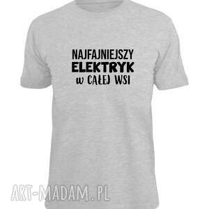 koszulka z nadrukiem dla elektryka, prezent najlepszy elektryk pracy