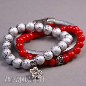 handmade red&silver