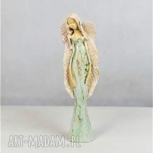 handmade ceramika elegancki anioł ceramiczny