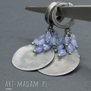 tanzanit - kolczyki 04, biżuteria autorska nowoczesna biżuteria