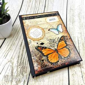 handmade notesy kalendarz książkowy 2022-motyle (t7)