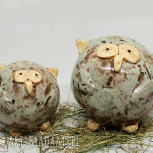 ceramika ceramiczna sowa mała symbol mądrości obw 30 cm piękny prezent