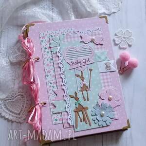 Prezent Baby girl/pamiętnik osobisty mamy wykonany ręcznie